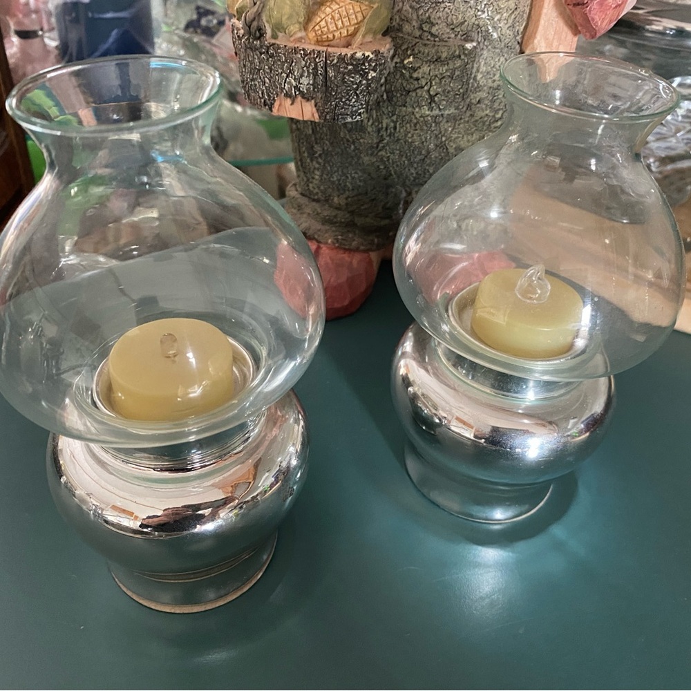Vintage Pair Of Candle Holders Made in Tiawan